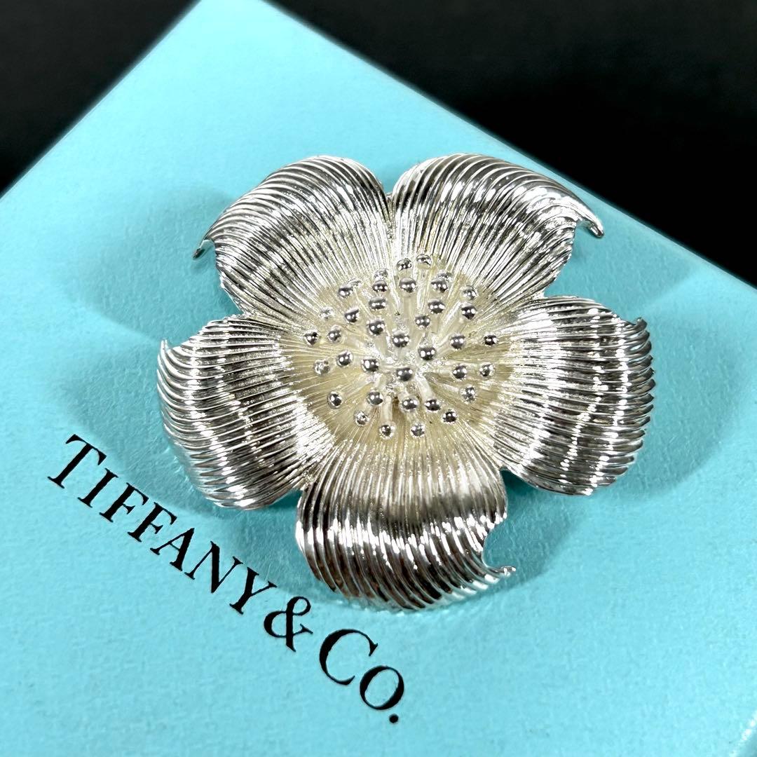 美品 ティファニー ブローチ ドッグウッド フラワー ブローチ ヴィンテージ