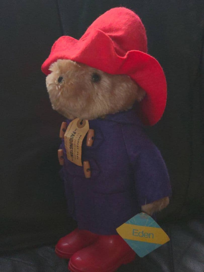 パディントン❤パディントンベア❤ぬいぐるみ❤Eden社製❤紙タグ付❤1981年