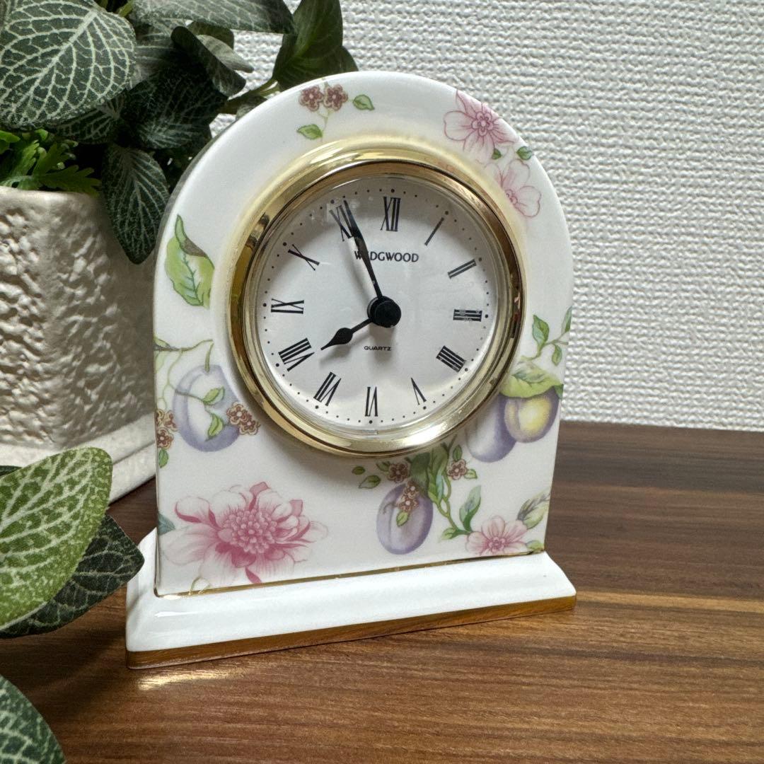 価格変更　 ウェッジウッド スウィートプラム置き時計