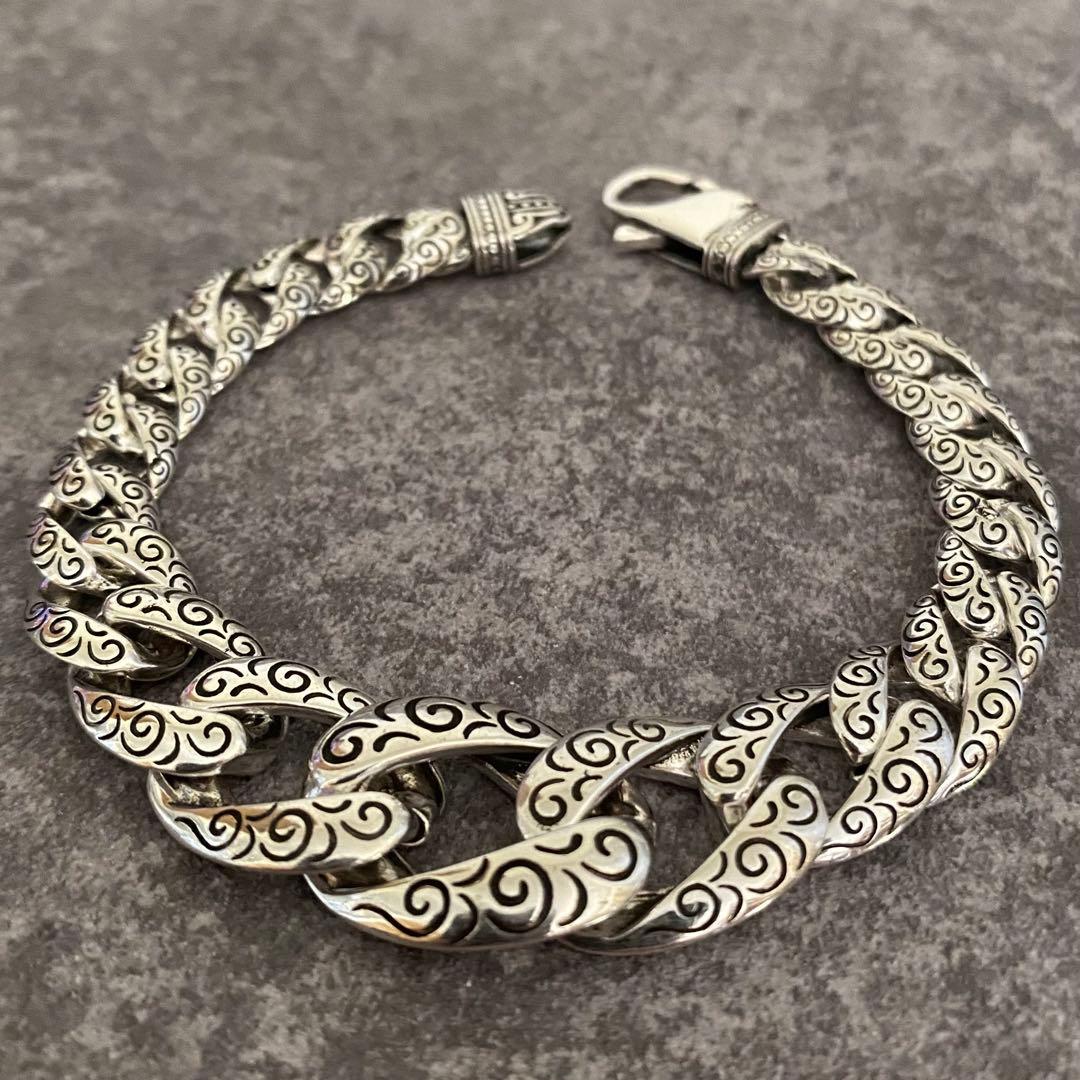 メキシカンジュエリー シルバー925 ブレスレット 喜平 チェーン ヴィンテージ