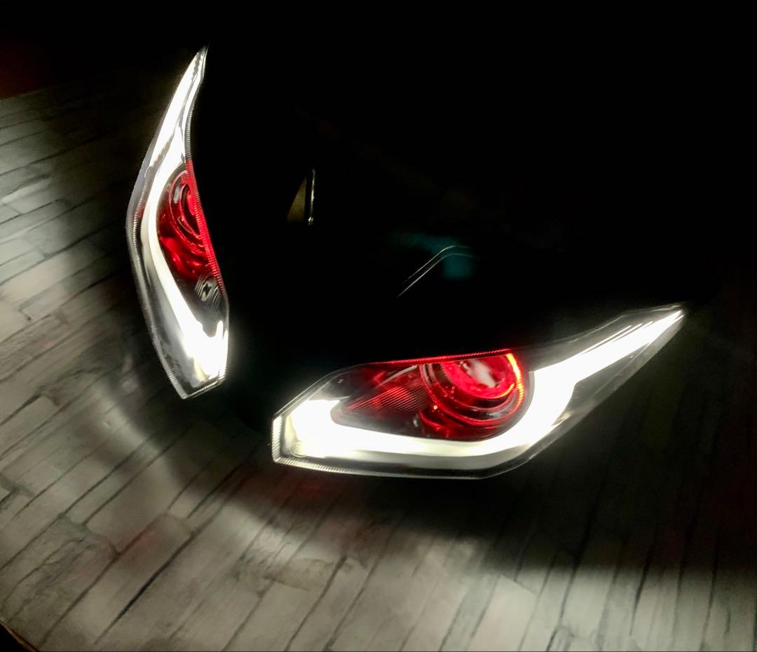 カスタム ヘッドライト NINJA250 ZX-6R ニンジャ250 イカリング