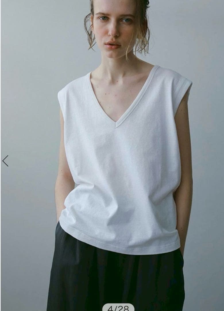 ETRE TOKYO ヘンプコットンスリーブレスタンクトップ