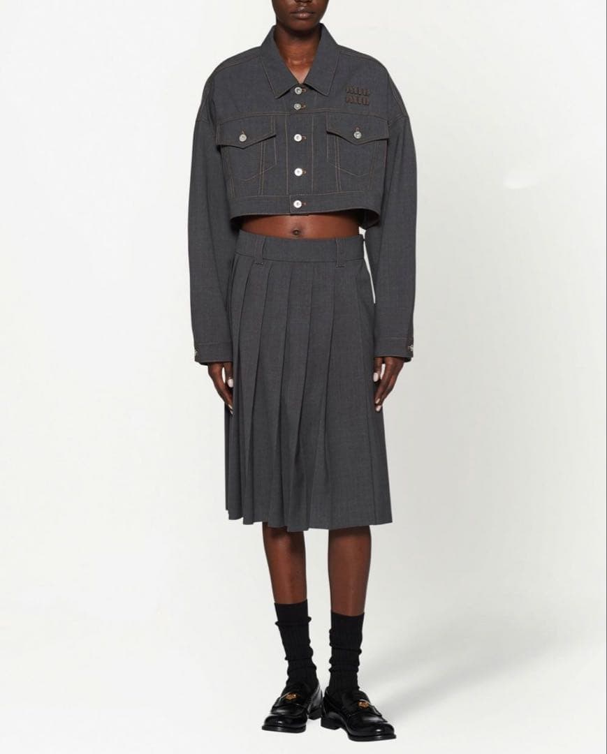 MIUMIU ミュウミュウ プリーツスカート