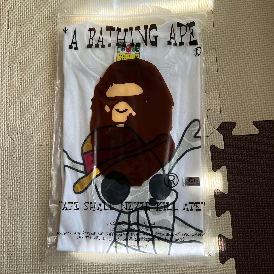 A BATHING APE Tシャツ×ONE PIECE Tシャツ M