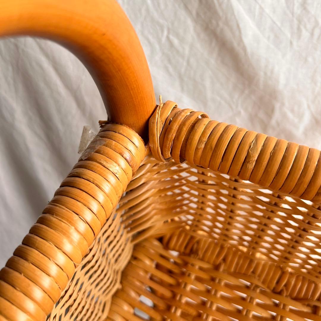 【新品】ラタン製2段収納ラック•アウトレット品