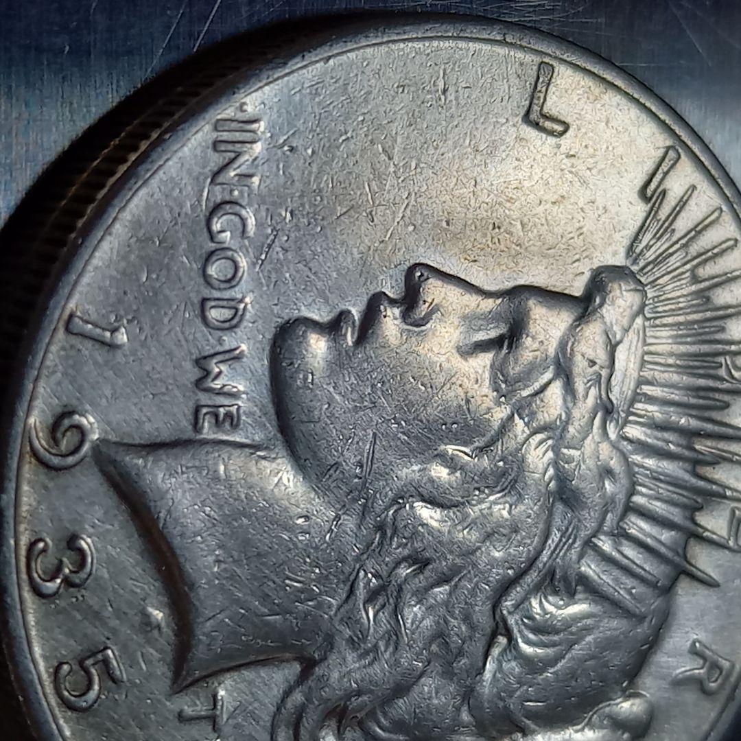 特年 銀貨 1935年 ピースダラー 1ドル アメリカンイーグル 稀少