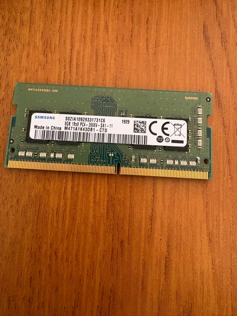 Samsung 8GB メモリー 2枚セット（16G）