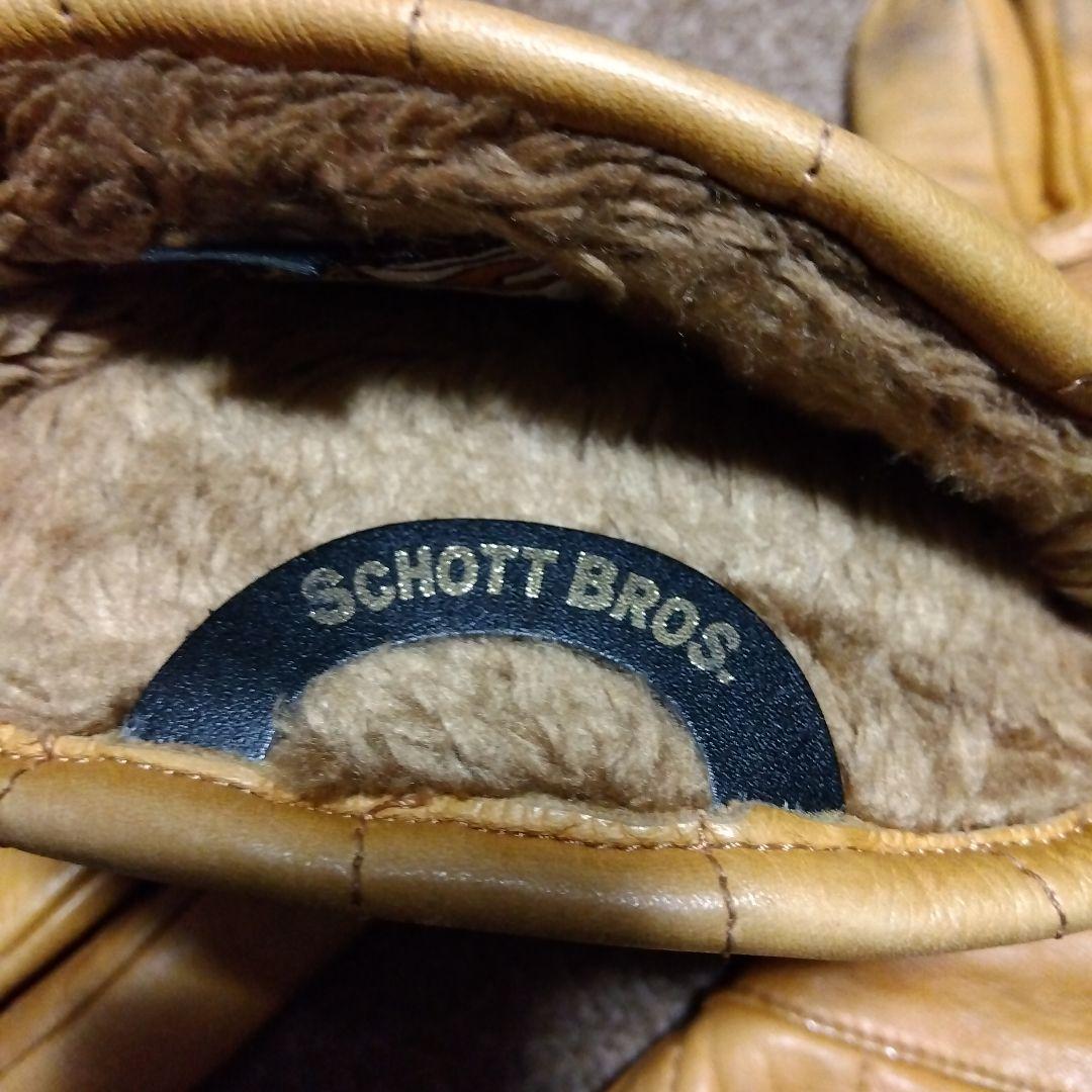 SCHOTT WINTER GLOVE ウィンターグローブ ミドル CAMEL