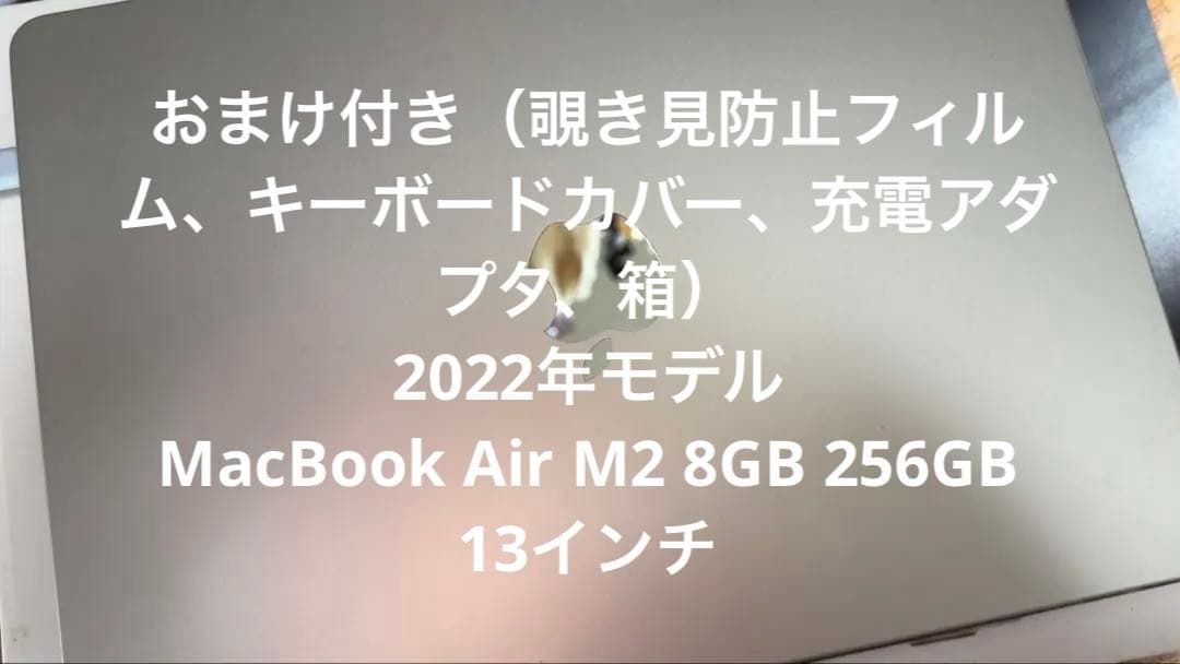 2022 MacBookAir M2 8GB 256GB 13インチ