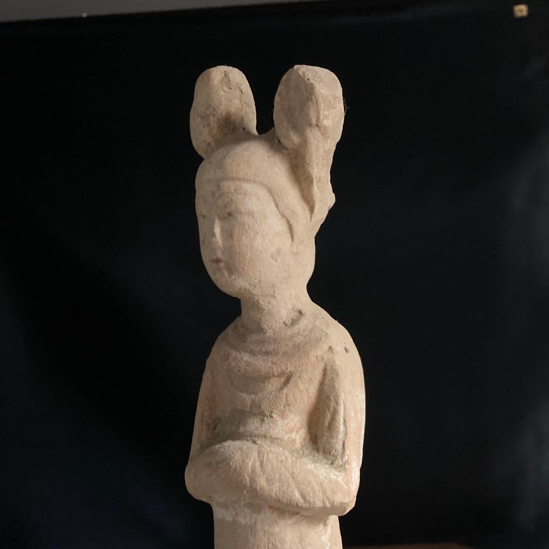 新年赤札セール❗️【ギャラリー三益】中国古美術　唐代加彩美人俑（唐時代）