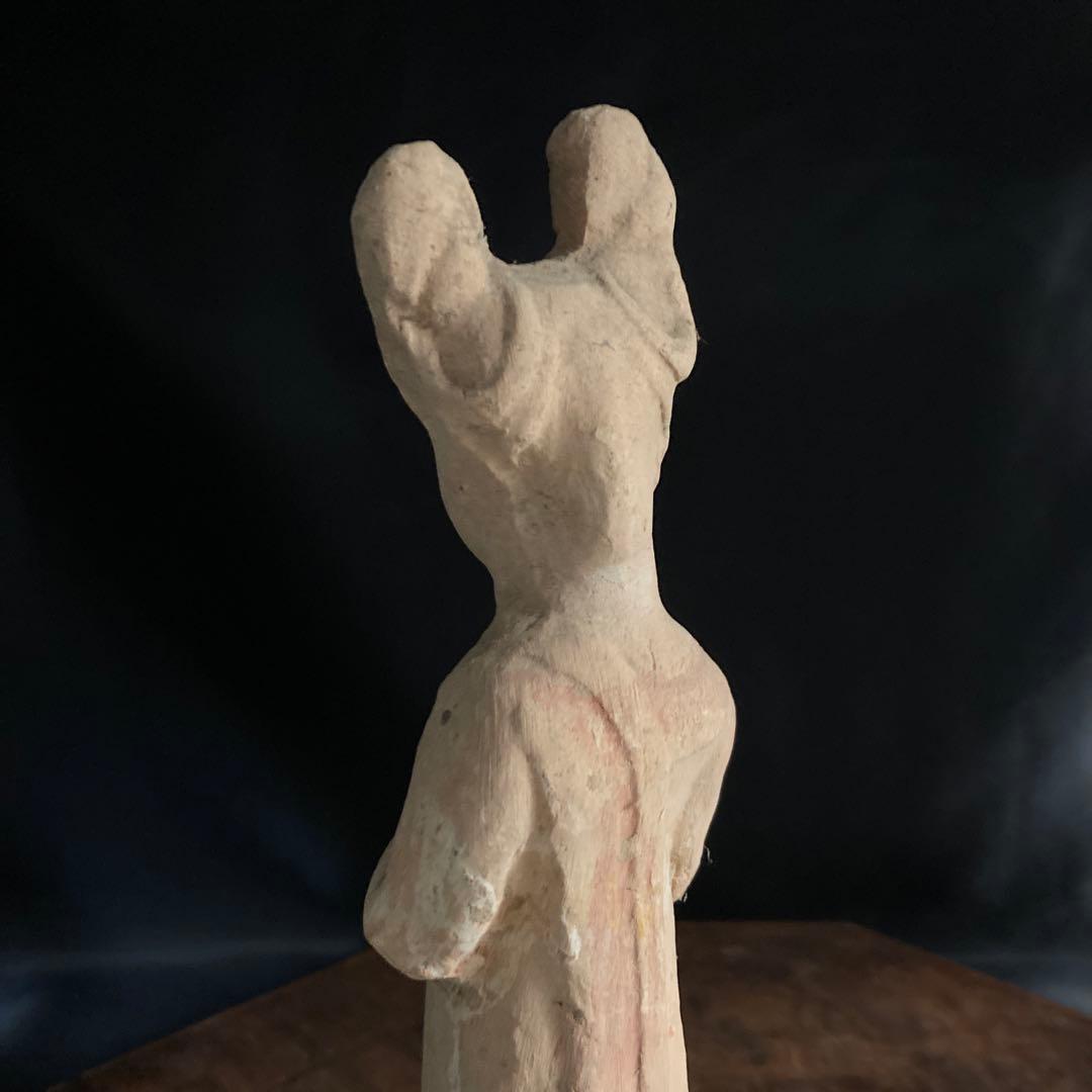 新年赤札セール❗️【ギャラリー三益】中国古美術　唐代加彩美人俑（唐時代）