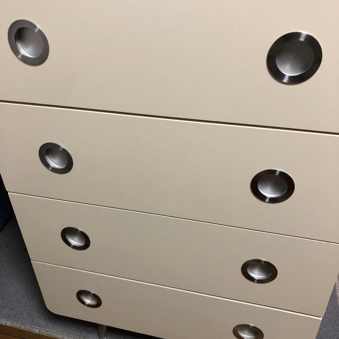 B038 レグナテック　6段　ハイチェスト　タンス　ベビー（ホワイト）