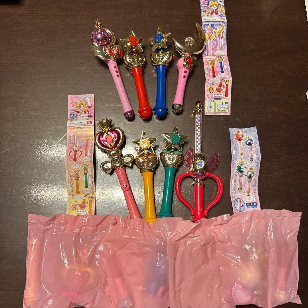 セーラームーン スティック&ロッド2 ガチャ 4種 コンプリートセット