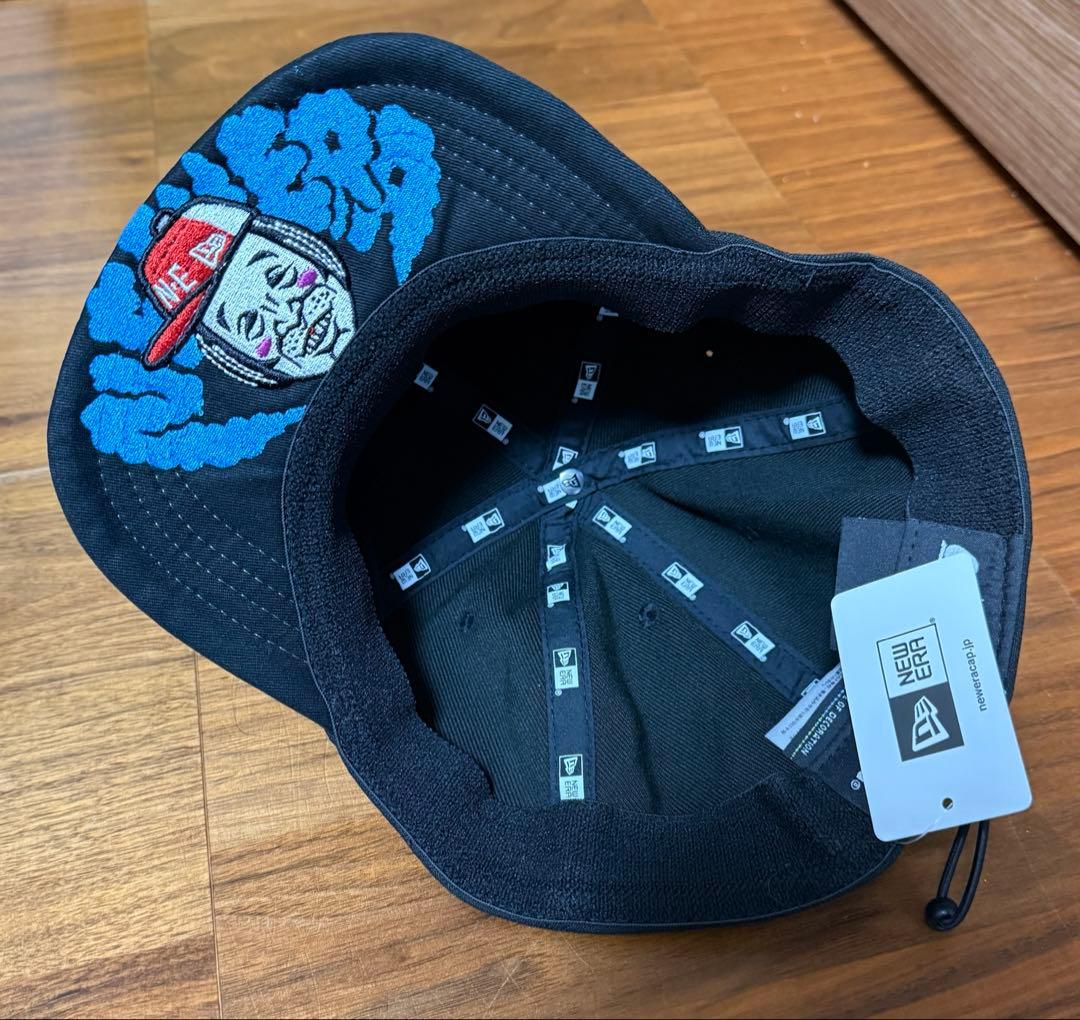 New Era × くっきー 黒 バイク キャップ　野性爆弾