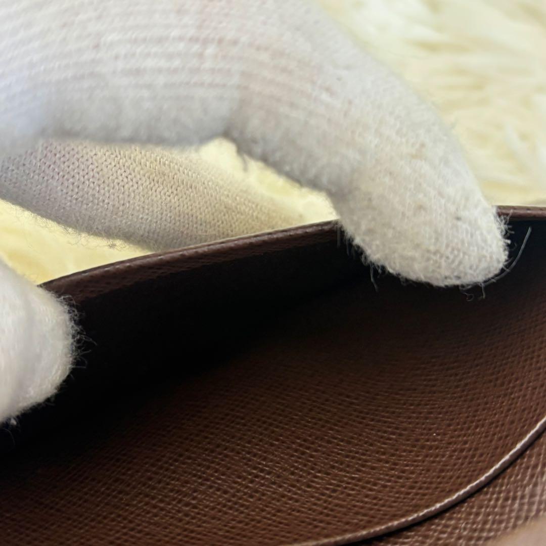 美品！ルイヴィトン ダミエ エベヌ　ポルトフォイユ トレゾール L字財布