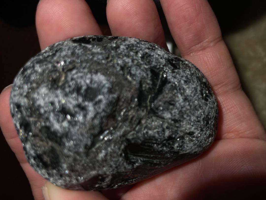 研磨品　十勝石玲瓏　スペシャルゴールデンレインボーオブシディアン