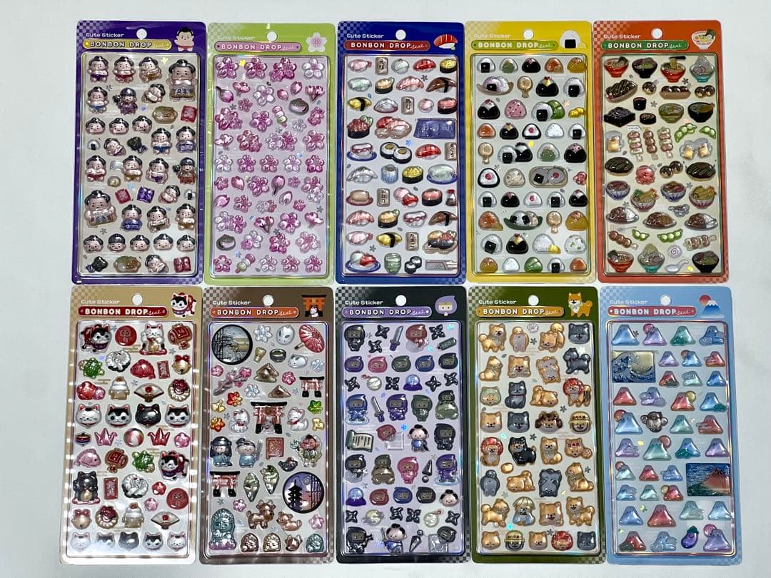 ボンボンドロップシール 和柄 10種セット 正規品 b