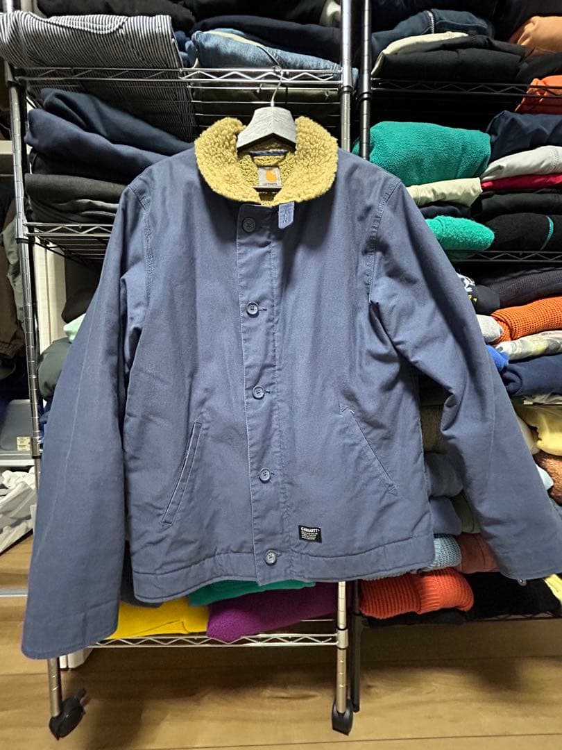 CARHARTT ボア襟ブルーダックジャケット