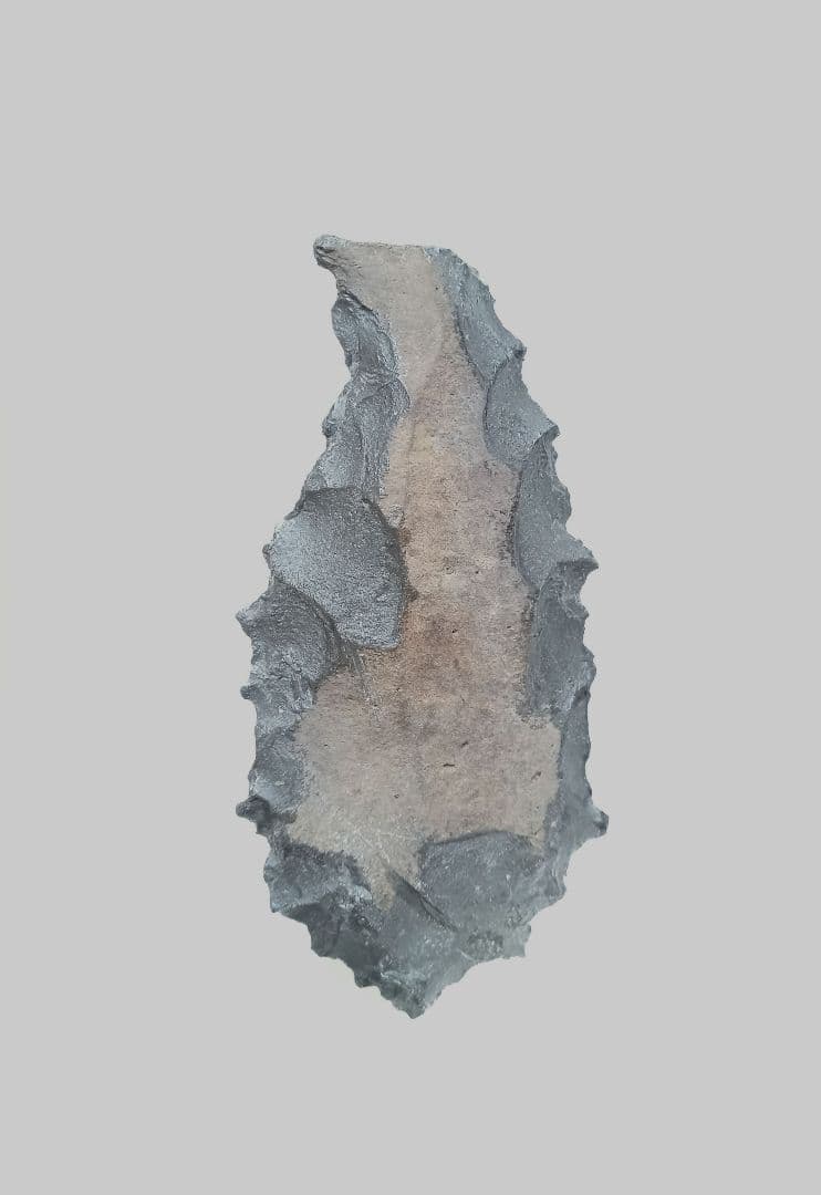 握り斧 サヌカイト 石器 394 原始時代模写