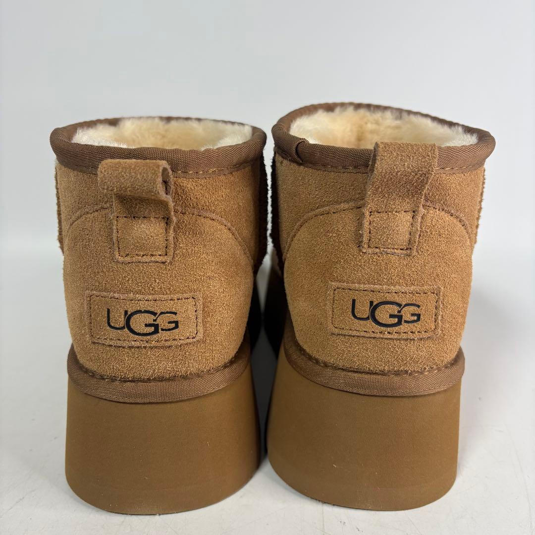 UGG アグ クラシックウルトラミニプラットフォームブーツ 24cm ムートン