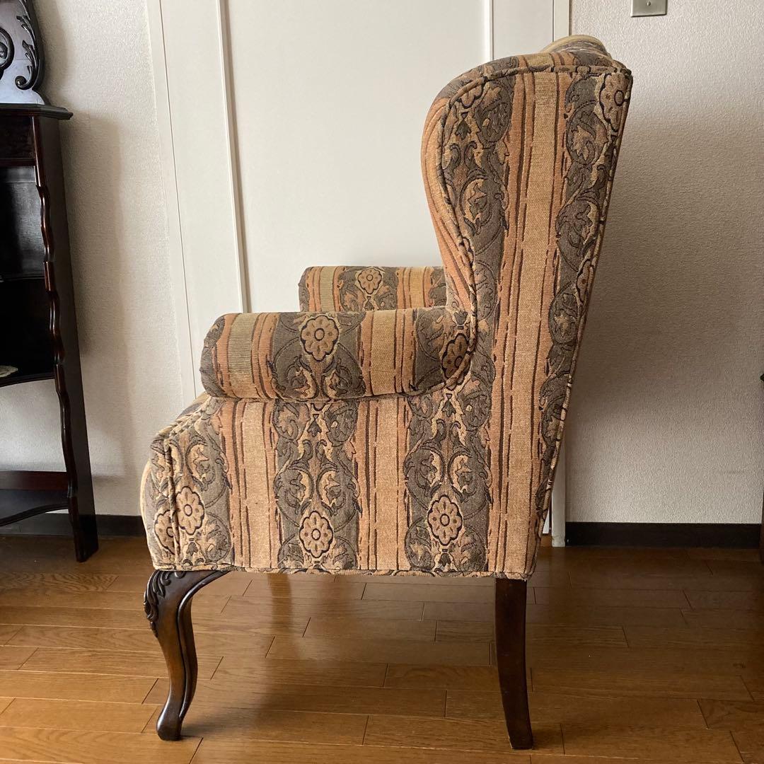 マリン レトロなウィングバッグチェア