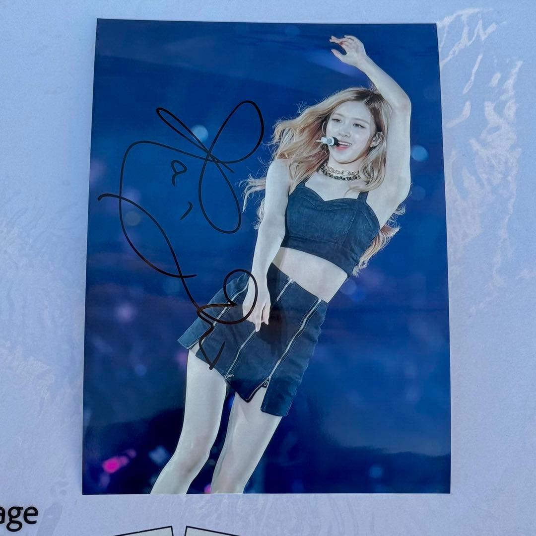 BLACKPINK roze 直筆サイン 証拠有！東京ドーム Tokyo ロゼ