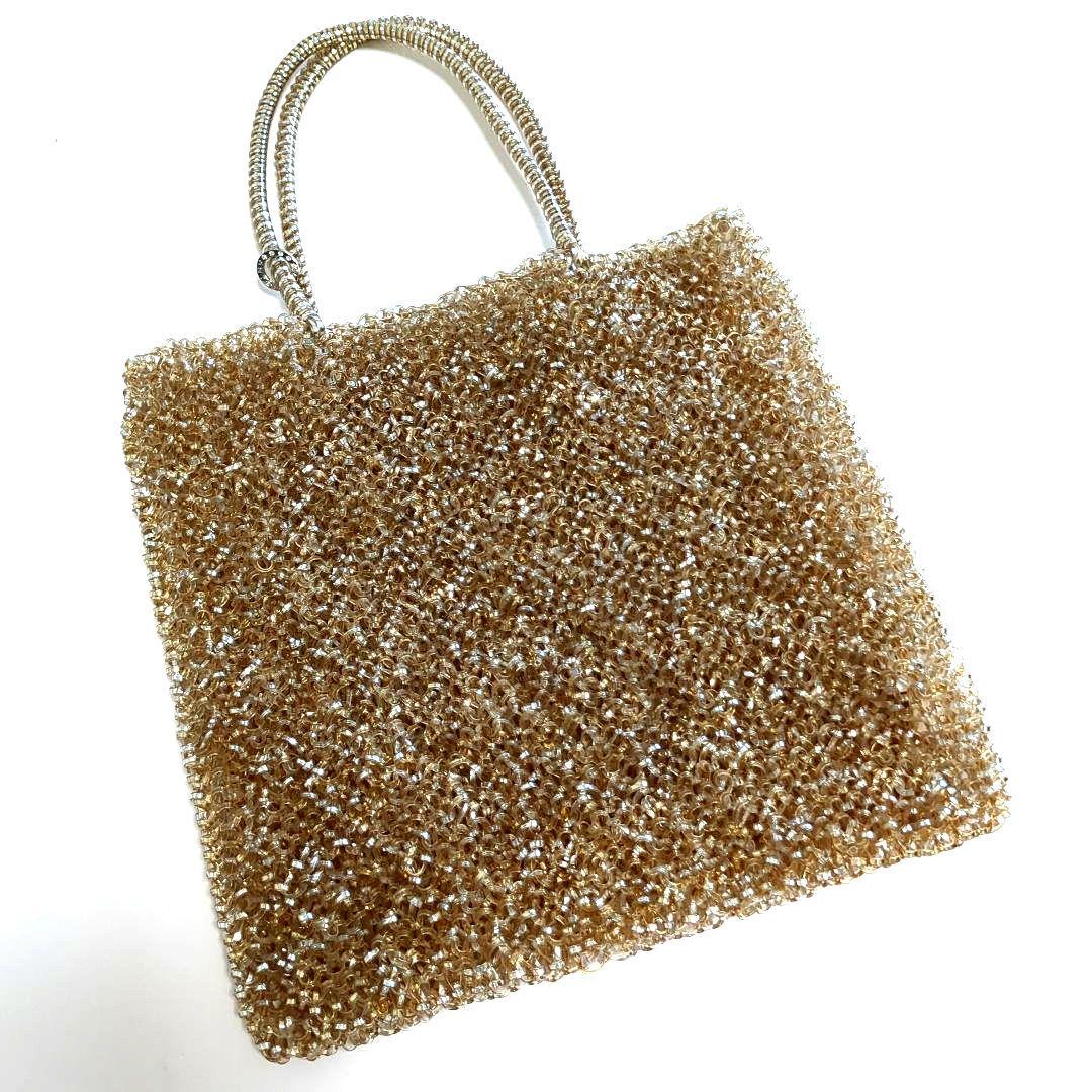 ANTEPRIMA (アンテプリマ) ワイヤーバッグ　シャンパンゴールド