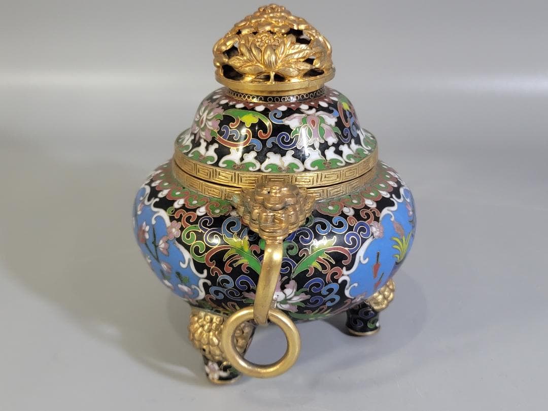 中国美術 七宝 香炉 DT314