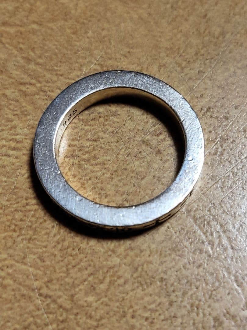 クロムハーツ 3mmスペーサーファックユー シルバー　2Pダイヤリング 17号