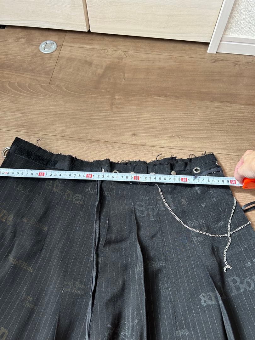 h.NAOTO ゴスロリ 黒アシンメトリー巻きスカートフリーサイズ