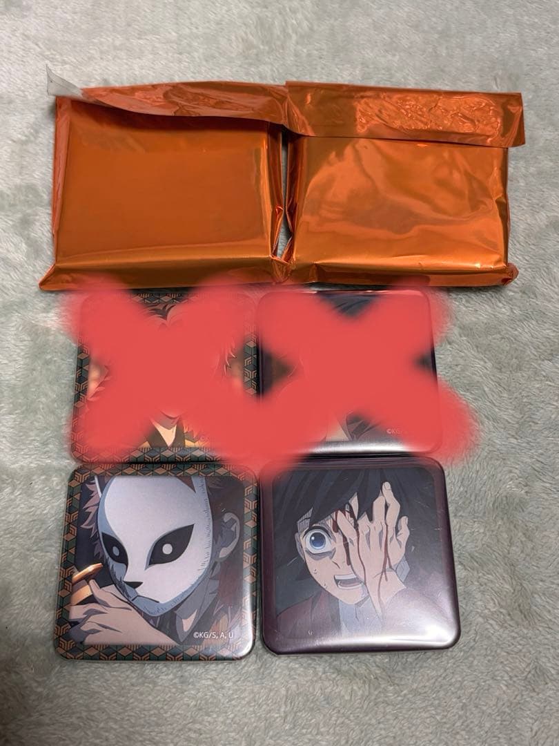 鬼滅の刃 繋がるスクエア缶バッジ 義勇の羽織④