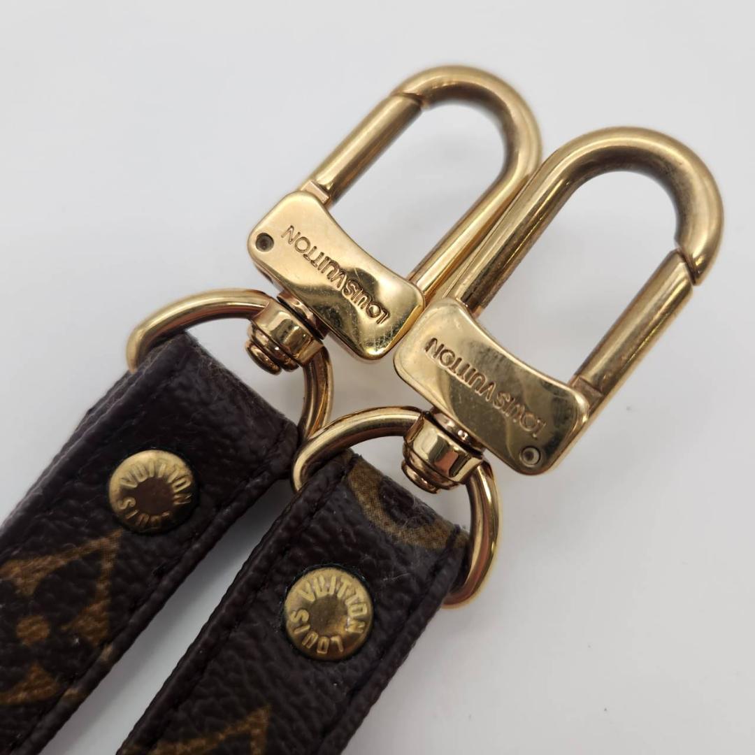 ルイヴィトン バッグ用ショルダーストラップ モノグラム 117cmゴールド金具