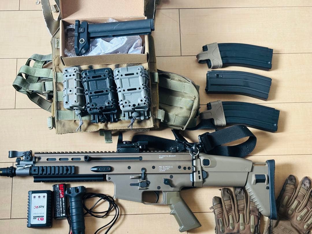 次世代電動ガン SCARーL CQC ストックアダプター付き フルオプション