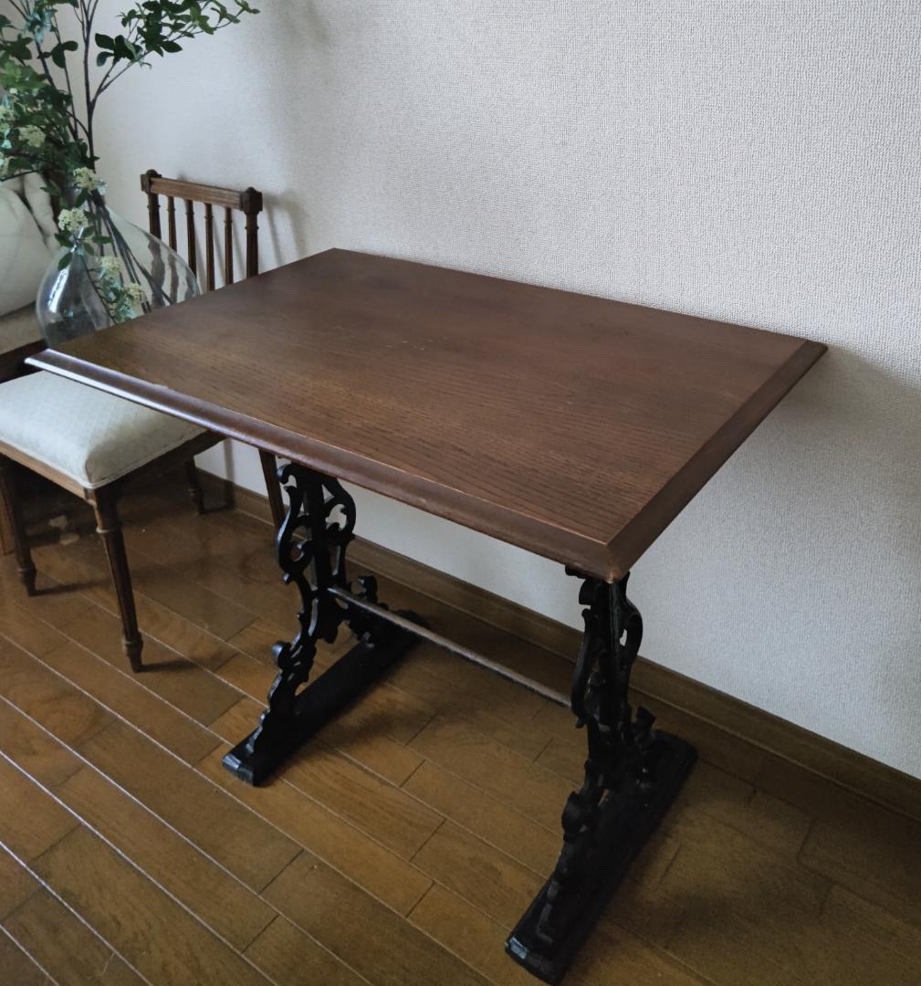 アンティークテーブル アイアン脚　フランス ダイニングテーブル