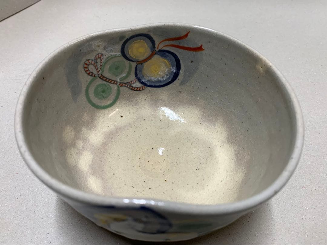 寺尾陶象 乾山写 瓢箪から駒 茶碗 京焼 清水焼 茶道具 抹茶碗