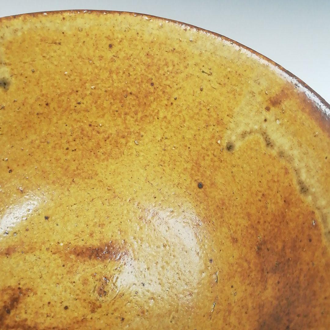 Ｔ６３２　茶碗　『黄伊羅保茶碗』『朴冨元 作』『大徳寺 神波東嶽 書付』　共箱