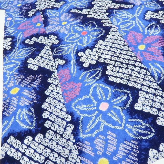 専用Y3480◆有松鳴海絞り 綿 手縫い仕立て 高級浴衣 洗える夏着物