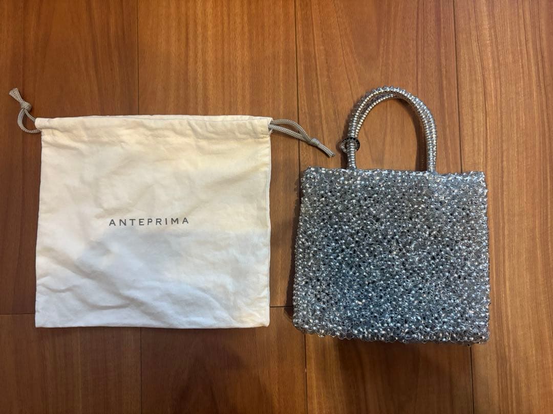 【美品】ANTEPRIMA シルバー ワイヤーバッグ　ミニアトゥーラ