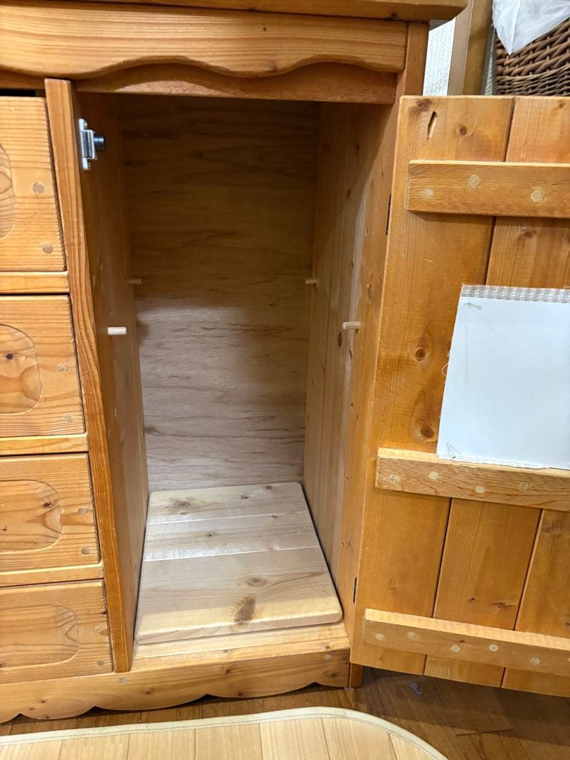 カントリー家具　チェスト　ハート