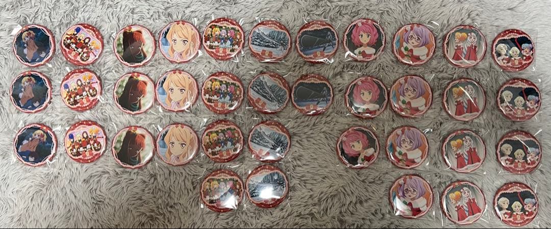 アイカツスターズ!　イオン限定　チェスクッキー　缶バッジ　37個セット