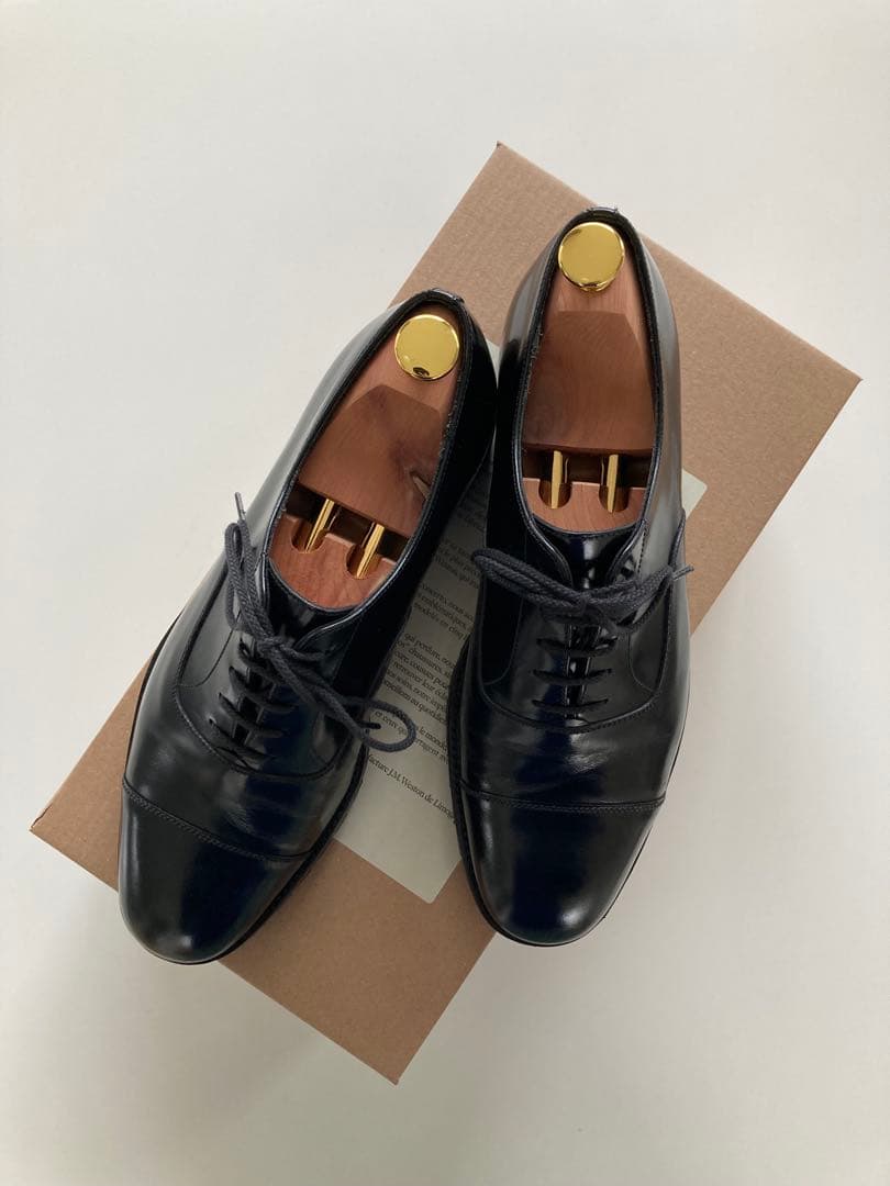 J.M. WESTON 黒 レザー レースアップシューズ oxford