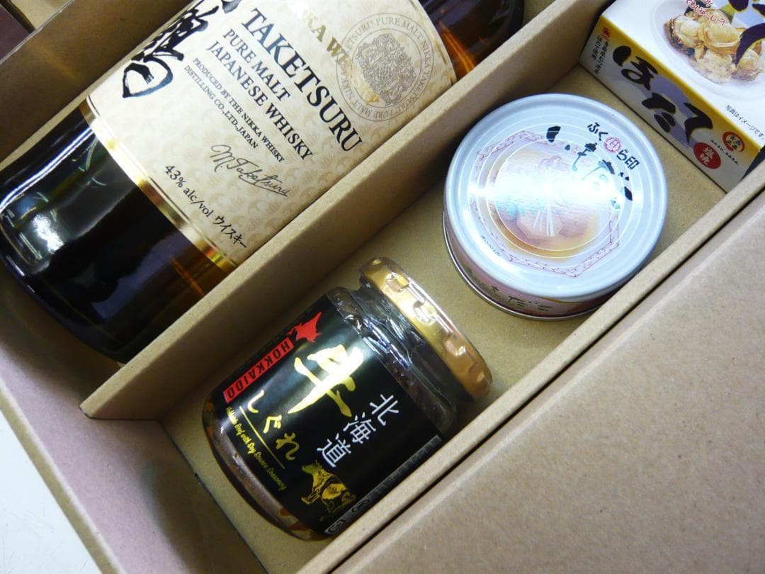 大特価竹鶴ピュアモルトで一杯実家でやりましょ～！友人と飲む！帆立、牛しぐれも有り