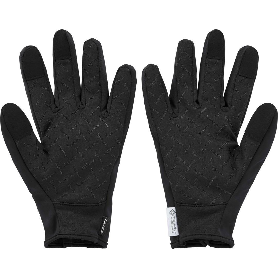 小物 Supreme Windstopper Zip Gloves Black M