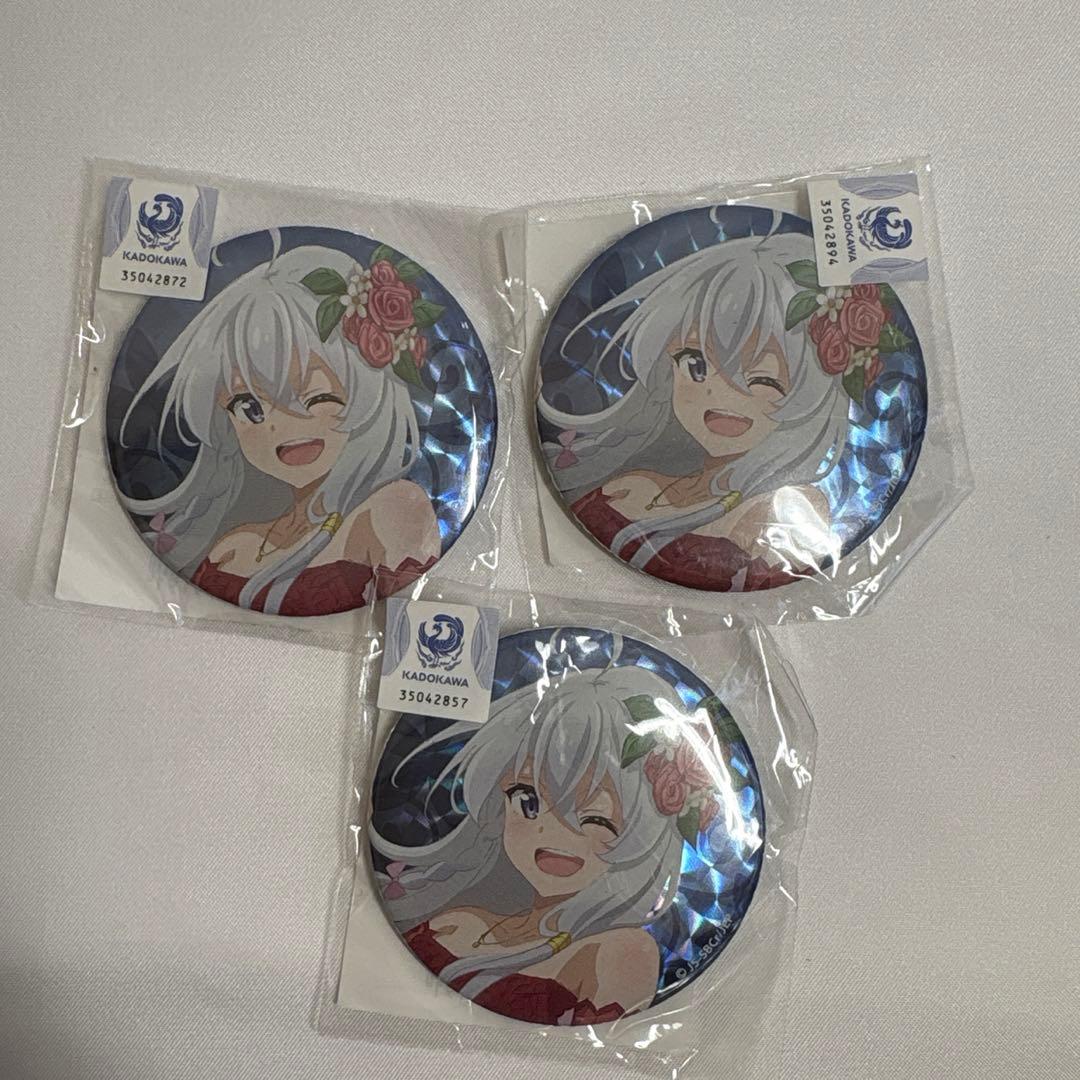 D 魔女の旅々 くじ引き堂 ホログラム缶バッジ　イレイナ 3個セット