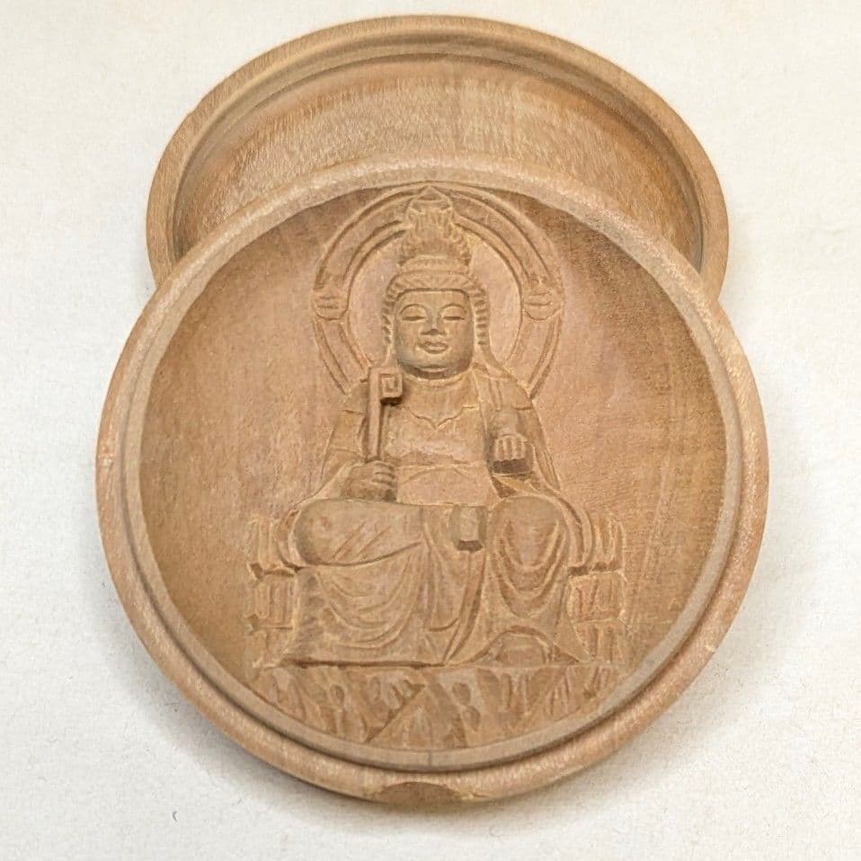 【フォロー割・新品】 香合仏　七面天女　白檀　仏龕　懐中仏　吉祥天女　箱無し