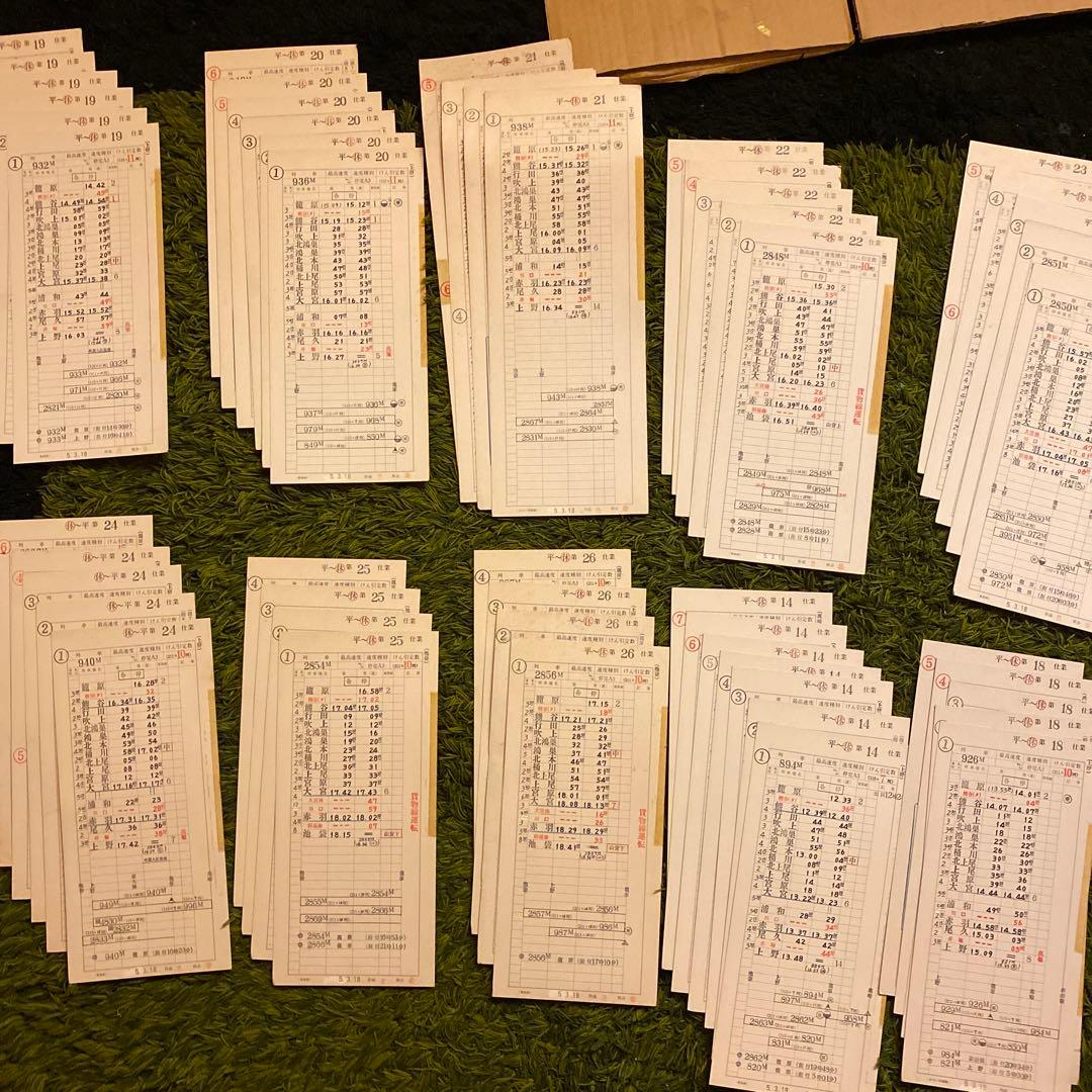 鉄道　スタフ　籠原区　10行路　平〜休