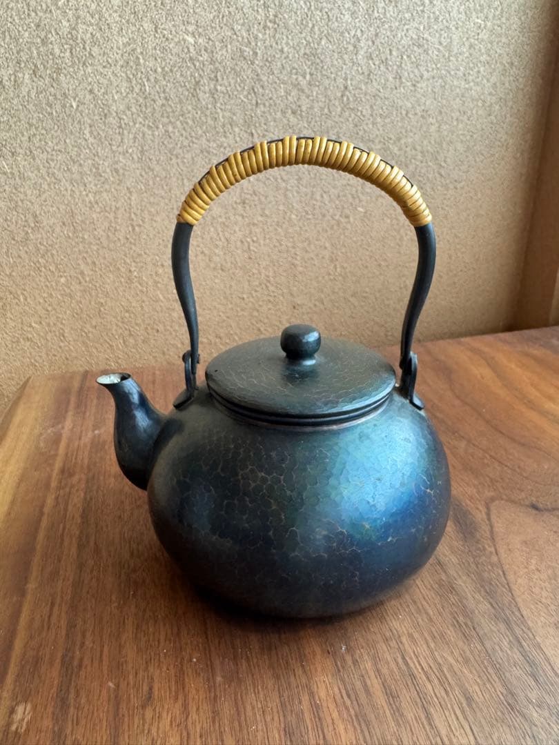 燕鎚起銅器 玉川堂　湯沸 紫金色（1.2L）