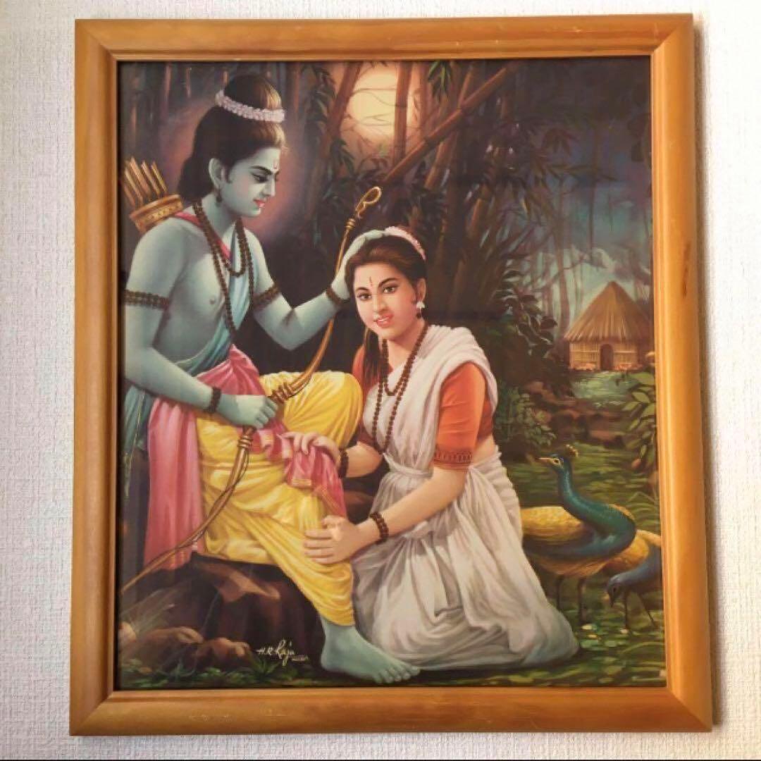 ラーマクリシュナ　額縁付　　　　　　　　　ビンテージポスター