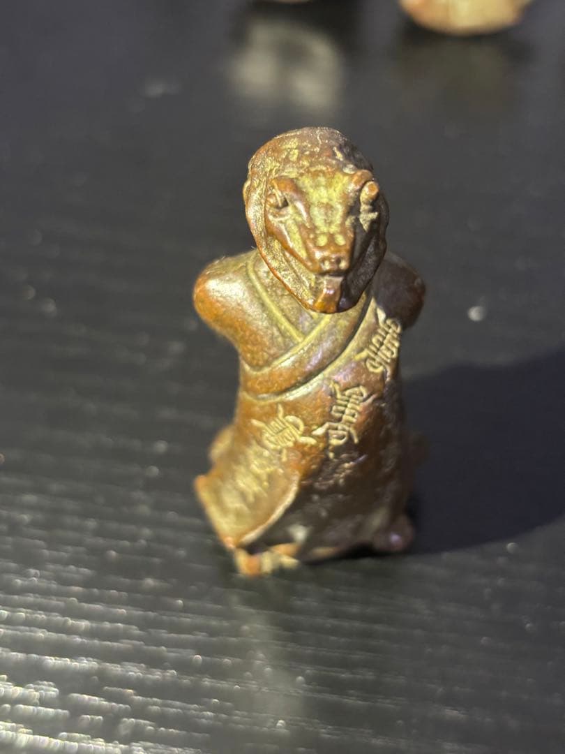 銅製品　十二支 金属製彫刻 12体セット