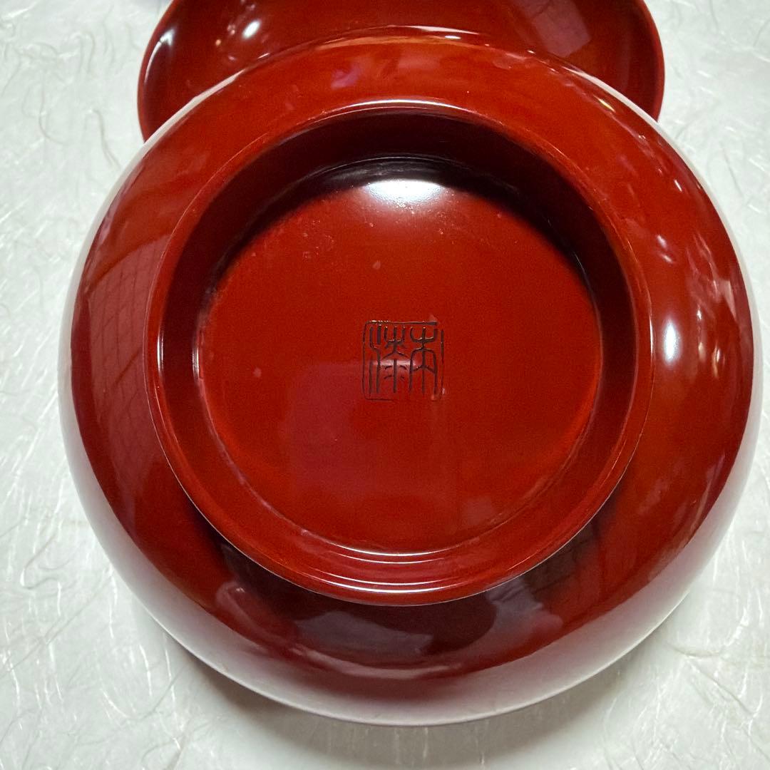 漆器 椀 黒と赤